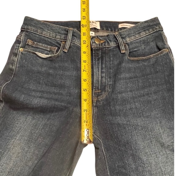 FRAME Le Nouveau Straight Split Hem Jeans Women's Size 28 Fisher Beach Denim - Picture 5 of 11